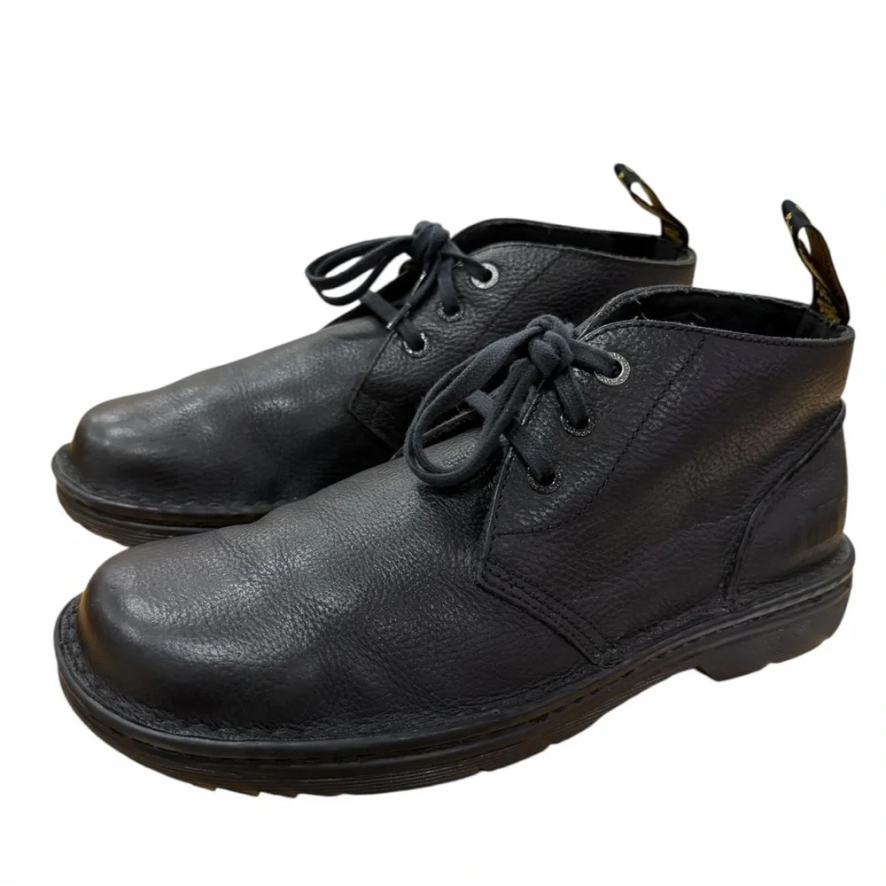 Dr. Martens Sussex Black Bear Track Leather Chukka Boots Size 11